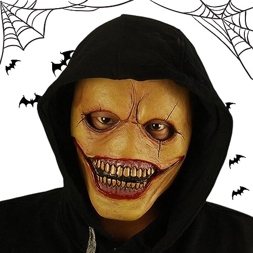 Kasmole Halloween-Clown-Maske,Horror-Clown-Halloween-Maske, gruselige Kostüme - Gruselige und realistische Maske für Halloween, Cosplay, Maskerade-Party von Kasmole