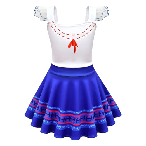 Kasmole Party-Outfits für Mädchen, Mädchen-Cosplay-Kostüm - Ausgefallene Party-Outfits mit Tasche,Prinzessinnen-Kostüm für Mädchen, Kinder-Rollenspielkleid für kleine Mädchen im Alter von 3–9 Jahren von Kasmole