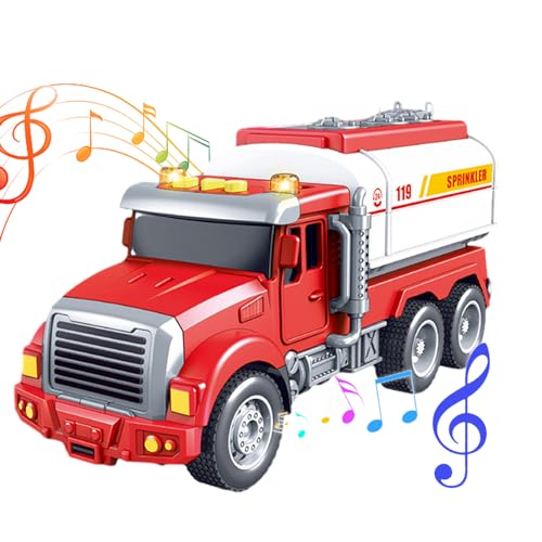 Kasmole Reibungsautos - Interaktives Baufahrzeug-Spielzeug mit Lichtern und Geräuschen,LKW-Spielzeug für Kinder, Jungen und Mädchen ab 4 Jahren, BAU-LKW-Spielzeug, Konstruktionsspielzeug von Kasmole