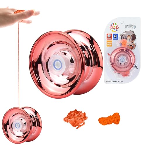 Responsive Yoyo - JoJo Responsive Anfänger - Professionelles Yoyo Für Kinder Und Anfänger - Professionelles Pro Yoyo Aus Aluminiumlegierung | Für Seiten Tric , Rot von Kasmole