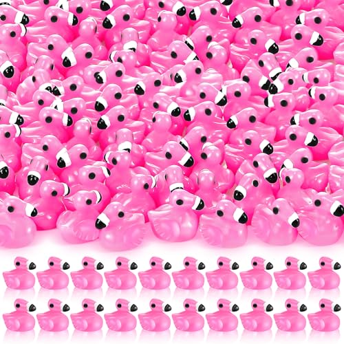 Kasyat 60 Stück Mini Flamingos Rosarot Mini Harz Tiere Kleiner Flamingo Geschenke Spielzeug Ornamente für Schwimmbad Bastelarbeiten Puppenhaus Kuchen Garten Familie von Kasyat