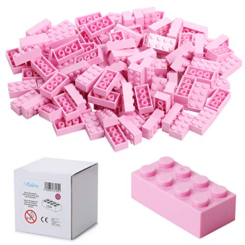 120 Bausteine 4x2, Kompatibel Zu Allen Anderen Herstellern, In Vielen Farben Erhältlich - Rosa/Pink von Katara