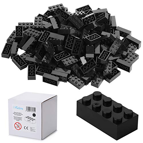 120 Bausteine 4x2, Kompatibel Zu Allen Anderen Herstellern, In Vielen Farben Erhältlich - Schwarz von Katara