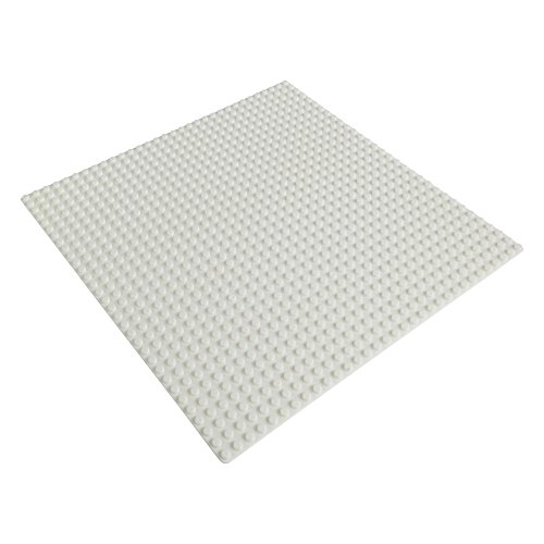 Katara 1672 - Platte Bauplatte 100% Kompatibel Lego, Sluban, Papimax, Q-Bricks, 25,5cm x 25,5cm / 32x32 Pins, Weiß von Katara