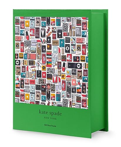 Kate Spade New York 500 Teile Puzzle für Erwachsene, 55,9 x 55,9 cm quadratisches Puzzle, niedliches Puzzle mit Aufbewahrungsbox (Matchbook) von Kate Spade New York