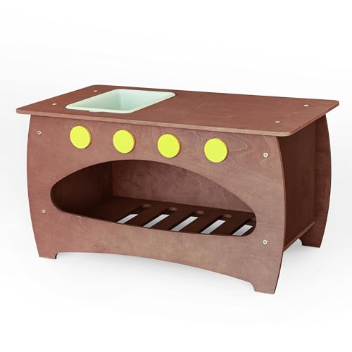 Matschküche für Kinder mit UV- und Wasserschutzbeschichtung, Holztisch und -stühle, Children's Outdoor Garden Kitchen, Mud Kitchen von KateHaa