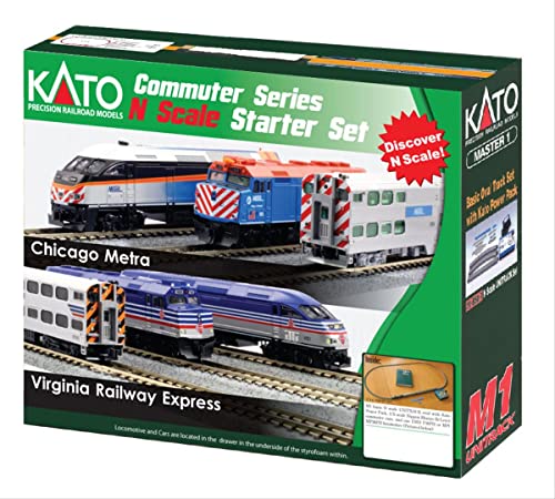 Kato 106-0037 Chicago Metra F40PH Commuter Train Starter Set Kato 106-0037 Chicago Metra F40PH Commuter Train Starter Set von Kato
