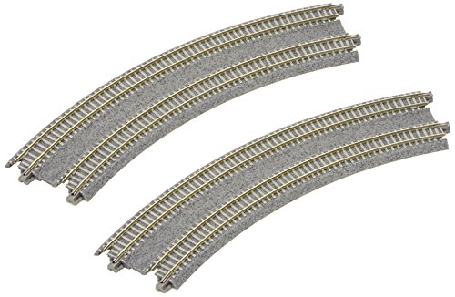 Kato-Unitrack 20-183 - Spur N Doppelgleis mit Betonschwellen, R315/282-45° gebogen, überhöht von Kato