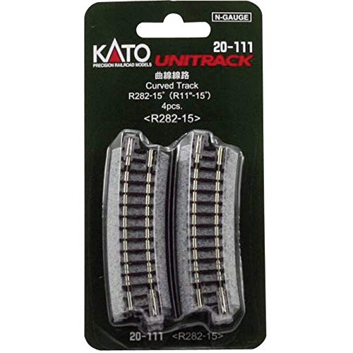 Noch N Gleis Gebogen R282 Mm 15° 4Er Set Noch N Gleis Gebogen R282 Mm 15° 4Er Set von Kato