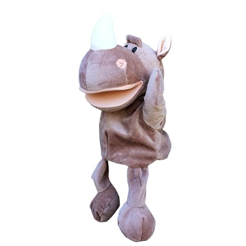 Handpuppen Safari Tierpuppen Handpuppe für Kinder Plüschtier realistische Puppe Rollenspiel süßes Puppentheater für Kinder von Katutude