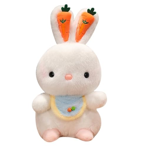 Kaninchen Plüschtier 40 cm Kawaii Kaninchen Plüschpuppe weiche Stofftiere süßes Plüschkissen Spielzeug Stofftiergeschenk für Kinder und Erwachsene von Katutude