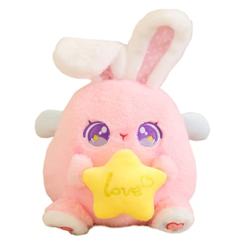 Kaninchen Plüschtier Kawaii Kaninchen Plüschtier Kuscheltier Häschen Flauschige Plüschpuppe Stofftier Plüschkissen Geburtstagsgeschenk für Kinder 45 cm von Katutude