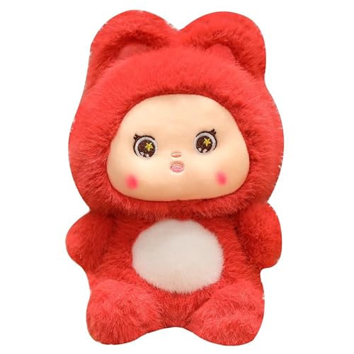 Kaninchen Plüschtier süßes Stofftier Häschen Spielzeug weiche Plüschpuppe gefülltes Kissen Kawaii Tierplüschtier Umarmungskissen Geschenke für Kinder 25 cm von Katutude