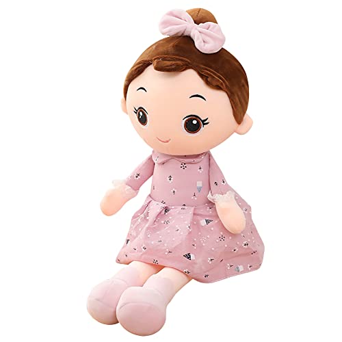 Katutude 45 cm Niedliche Stoffpuppe Mädchen Gefüllte Puppen, Weiche Stoffpuppen Kuschelpuppe Prinzessin Puppe Plüsch Stofftier Spielzeug Erste Baby Puppe Geschenk für Kinder Babys Mädchen von Katutude