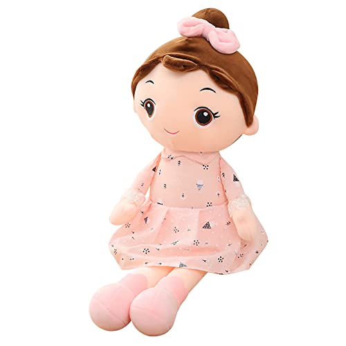 Katutude 45 cm Niedliche Stoffpuppe Mädchen Gefüllte Puppen, Weiche Stoffpuppen Kuschelpuppe Prinzessin Puppe Plüsch Stofftier Spielzeug Erste Baby Puppe Geschenk für Kinder Babys Mädchen von Katutude