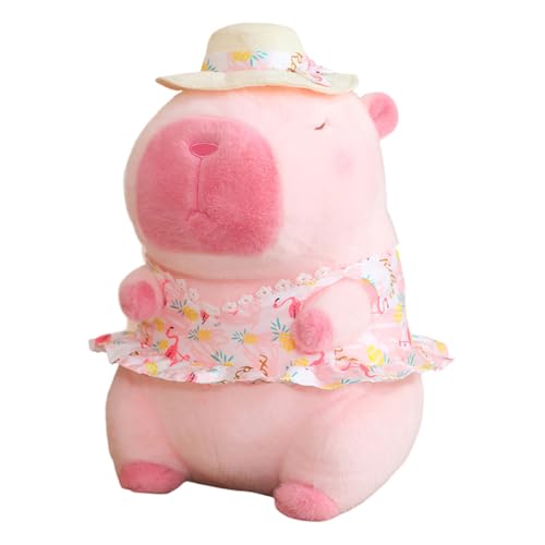 Katutude Capybara Plüschpuppe 25 cm süßes simuliertes Capybara Plüschtier bequemes Capybara Kuscheltier Spielzeug weiche Tierpuppe Geschenk für Freunde und Kinder von Katutude