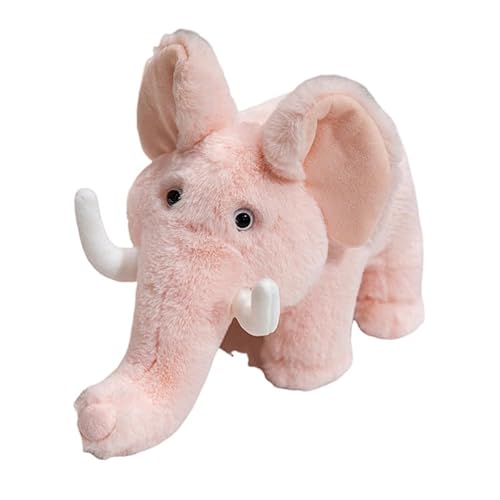 Katutude Elefanten Plüschtier realistischer Elefant Stofftiere weiche Simulation süße Elefantenpuppe Plüschtiere Schreibtisch Dekoration Geschenke für Kinder Jungen und Mädchen 45 cm von Katutude