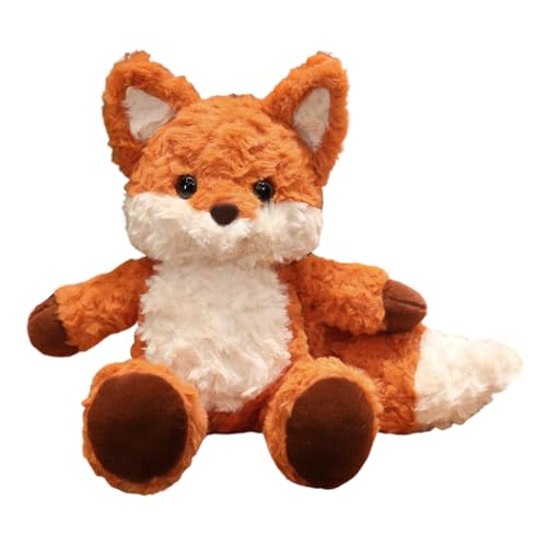 Katutude Fuchs Plüschtier weiches kuscheliges Fuchs Plüschtier süßes Tier Plüschkissen Flauschiges Puppenkissen Plüschtiere Geschenk für Kinder 35 cm von Katutude