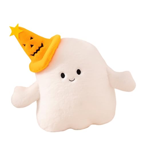 Katutude Halloween Geist Wurfkissen, Geist Plüschtier Spielzeug Gefüllter Geist Sofakissen Weicher Geist Plüschpuppen Dekoration für Thanksgiving Halloween Home Decor Party Kinder Geschenk von Katutude