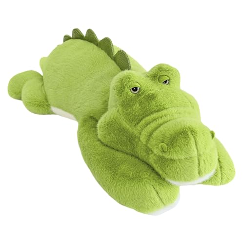 Katutude Riesiges Krokodil Plüschtierspielzeug Krokodil ausgestopftes grünes realistisches süßes Tierplüschtier Kawaii Flauschiges Kissen ausgestopfte Puppe weiches Kissen Geschenke für Kinder 80 cm von Katutude