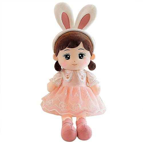 Katutude Stoffpuppe 50 cm süße Stoffpuppe für Babys weiches Plüschtier mit Prinzessinnenrock Dekoration Puppe Mini-Prinzessin Plüschtiere Heimdekoration von Katutude