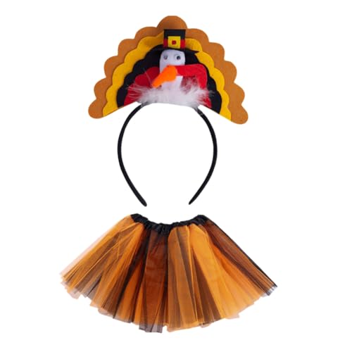 Katutude Thanksgiving Stirnbänder Truthahn Stirnband Cosplay Kopfbedeckung Thanksgiving Truthahn Stirnbänder Haar Accessoires für Thanksgiving Dinner Dekorationszubehör von Katutude