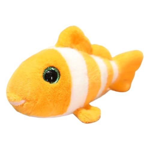 Plüschfisch ausgestopftes Fischspielzeug realistisches Tierplüsch weiches süßes Fischpuppenspielzeug Plüschkissen Kuschelkissen Kuscheltiere Geschenk für Kinder und Erwachsene von Katutude