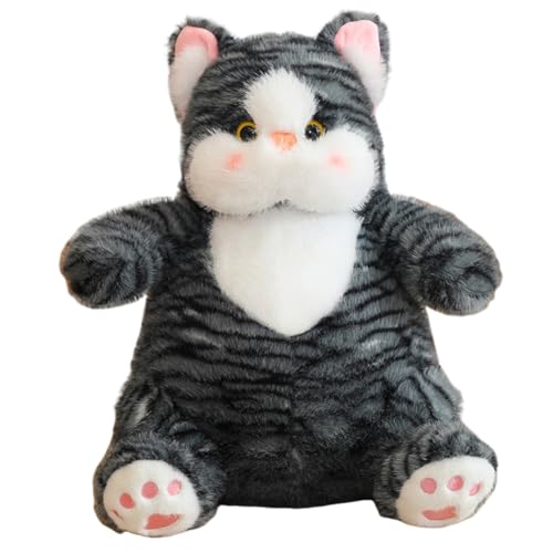 Plüschkatze Kawaii Katze Plüschpuppe Kuscheltiere weiches Plüschtier Tier Flauschiges Kissen süßes Kätzchen Plüschkissen Geschenk für Kinder von Katutude