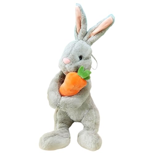 Realistischer Plüschhase mit Karotte Kawaii Kaninchen Plüschtiere weicher Hase Kuscheltierkissen Plüschpuppe Kuscheltiere Kinder von Katutude