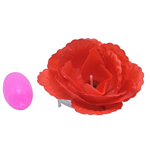 Streich-Blumen-Tricky-Spielzeug, Wasserstreich Blume Spielzeug Wasserspritzer Rote Rose Scherzspielzeug für Kinder Jungen Mädchen, Clown Blume Tricky Toys für Aprilscherz Halloween von Katutude