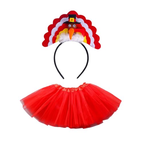 Thanksgiving Stirnbänder Truthahn Stirnband Cosplay Kopfbedeckung Thanksgiving Truthahn Stirnbänder Haar Accessoires für Thanksgiving Dinner Dekorationszubehör von Katutude