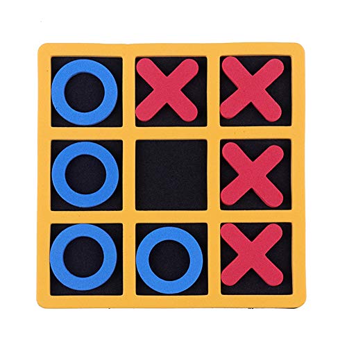 Tic-Tac-Toe Brettspiel Klassisches Handgefertigtes Holzspiel X & O Block Strategie Rätsel Silikonform lustige Brettspiele Gießform für Kinder Pädagogisches Interaktives Puzzlespiel für Kinderfamilie von Katutude