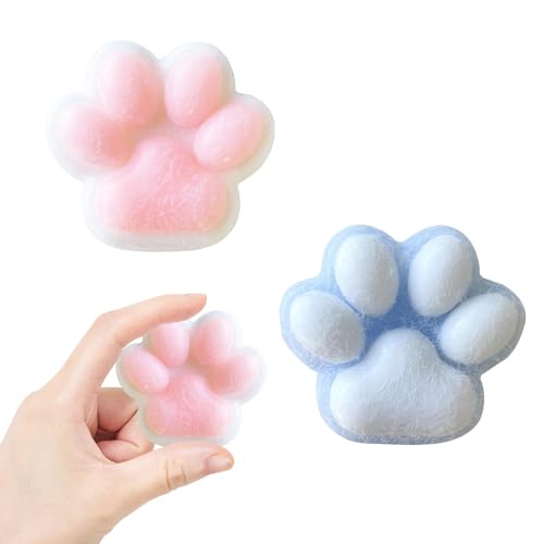 Katyjun 2 Stück Katze Paws Squeeze Toy, Soft Cat Paw Spielzeug von Katyjun