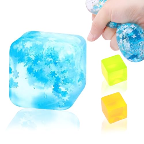 Katyjun 3 Stück Cube Anti Stress Bälle, Eiswürfel Anti Stress Spielzeug von Katyjun