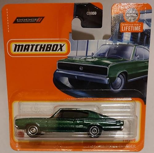 Matchbox 2024-1966 Dodge Charger [Metalflake Dark Green] grün 13/100 von Kauf und Spar