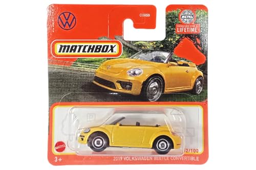 Matchbox 2024-2019 Volkswagen Beetle Convertible [Metalflake Yellow] gelb 52/100 von Kauf und Spar