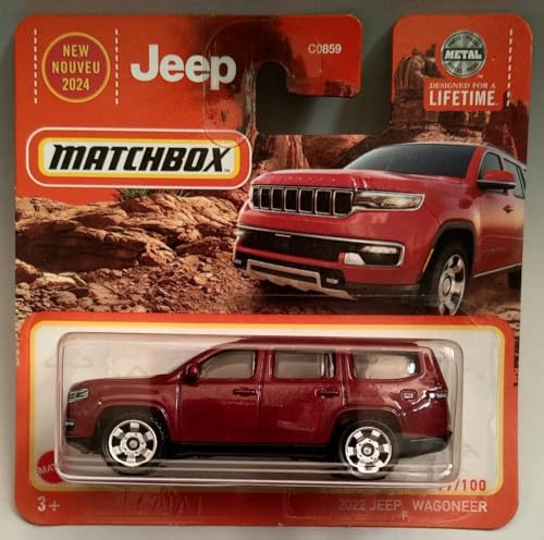 Matchbox 2024-2022 Jeep Wagoneer [Metalflake Velvet Red] rot 97/100 von Kauf und Spar