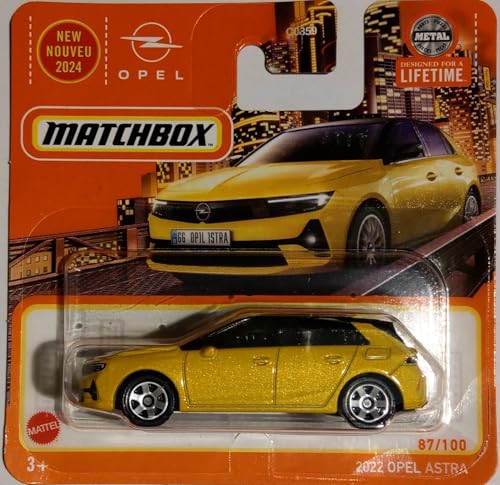 Matchbox 2024-2022 Opel Astra [Metalflake Yellow] gelb 87/100 von Kauf und Spar