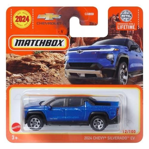 Matchbox 2024-2024 Chevy Silverado EV [Northsky Blue Metallic] blau 12/100 von Kauf und Spar