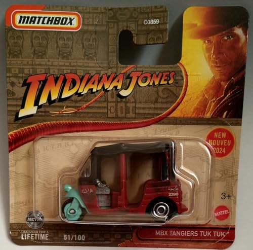 Kauf und Spar Tuk Tuk - MBX Tangiers [Red] rot 51/100 Indiana Jones - Auto - Spielzeugfahrzeug - Erwachsene - Indiana Jones Fans, Adult Collectors - Unisex von Kauf und Spar