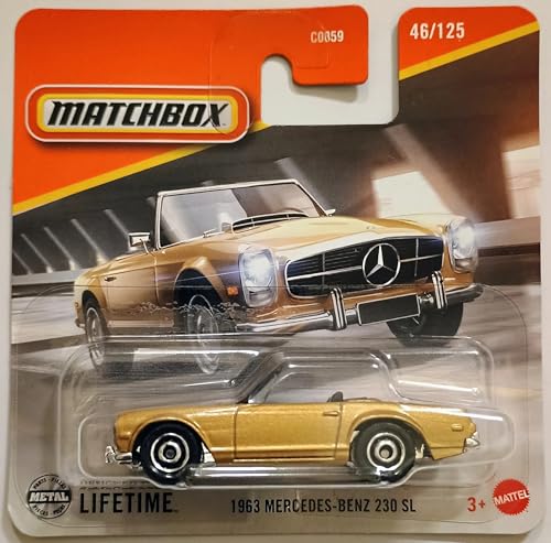 Matchbox 2025-1963 Mercedes-Benz 230 SL [Metalflake Gold] Gold 46/125 von Kauf und Spar