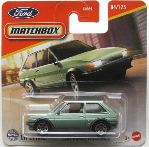 Kauf und Spar Matchbox Auto - Ford Fiesta MK 2 [Metalflake Light Green] hellgrün 84/125 - Auto - Klassiker - Modellauto - Erwachsene, Modellautosammler - Erwachsene - Unisex von Kauf und Spar