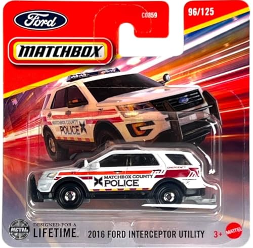 Matchbox 2025-2016 Ford Interceptor Utility [White] weiß 96/125 von Kauf und Spar