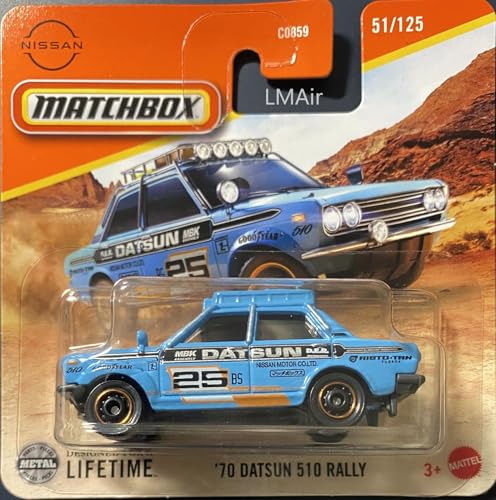 Matchbox 2025 - '70 Datsun 510 Rally [Light Blue] hellblau 51/125 von Kauf und Spar