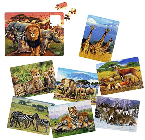 6 X Großes Kinderpuzzle 21 X 28 cm schöne Tiermotive 70 Teile Kindergeburtstag/Mitbringsel/Mitgebsel von Kaufen-Schenken-Spielen