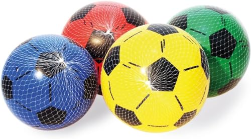 Kaufen-Schenken-Spielen 2 X Aufblasbarer Fußball 20 cm Strandball Wasserball Spielball Kindergeburtstag von Kaufen-Schenken-Spielen