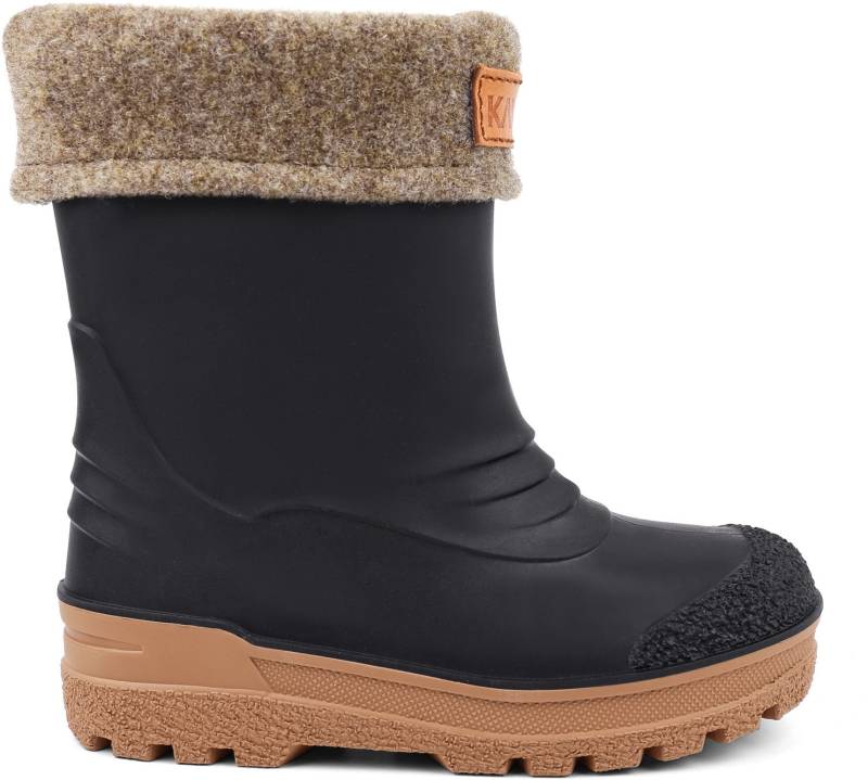 Kavat Gimo WP Gefütterte Gummistiefel, Schwarz, 22, Kindergummistiefel, Kinderstiefel, Gummistiefel kinder, Kids von Kavat