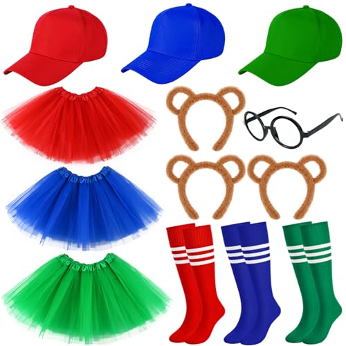 Kavoc 13-teiliges Halloween-Kostüm für Damen, Streifenhörnchen-Ohren, Stirnbänder, Tutu-Rock, Socken, Baseballmützen und Brillen für Partys Kavoc 13-teiliges Halloween-Kostüm für Damen, Streifenhörnchen-Ohren, Stirnbänder, Tutu-Rock, Socken, Baseballmützen und Brillen für Partys von Kavoc
