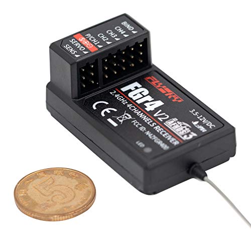 Kavolet Ultraschneller Link Up FS FGR4 2,4 GHz 4CH AFHDS3 Empfänger für FS-NB4 Sender, HPS HPI RC Auto Boot von Kavolet