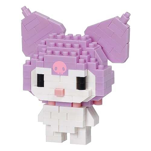 Bandai - Nanoblock - Hello Kitty - Kuromi - Mini-Bausteinfigur - Baukastenspiel - Baukasten für Kuromi -Pixelfiguren - NBH179 von nanoblock